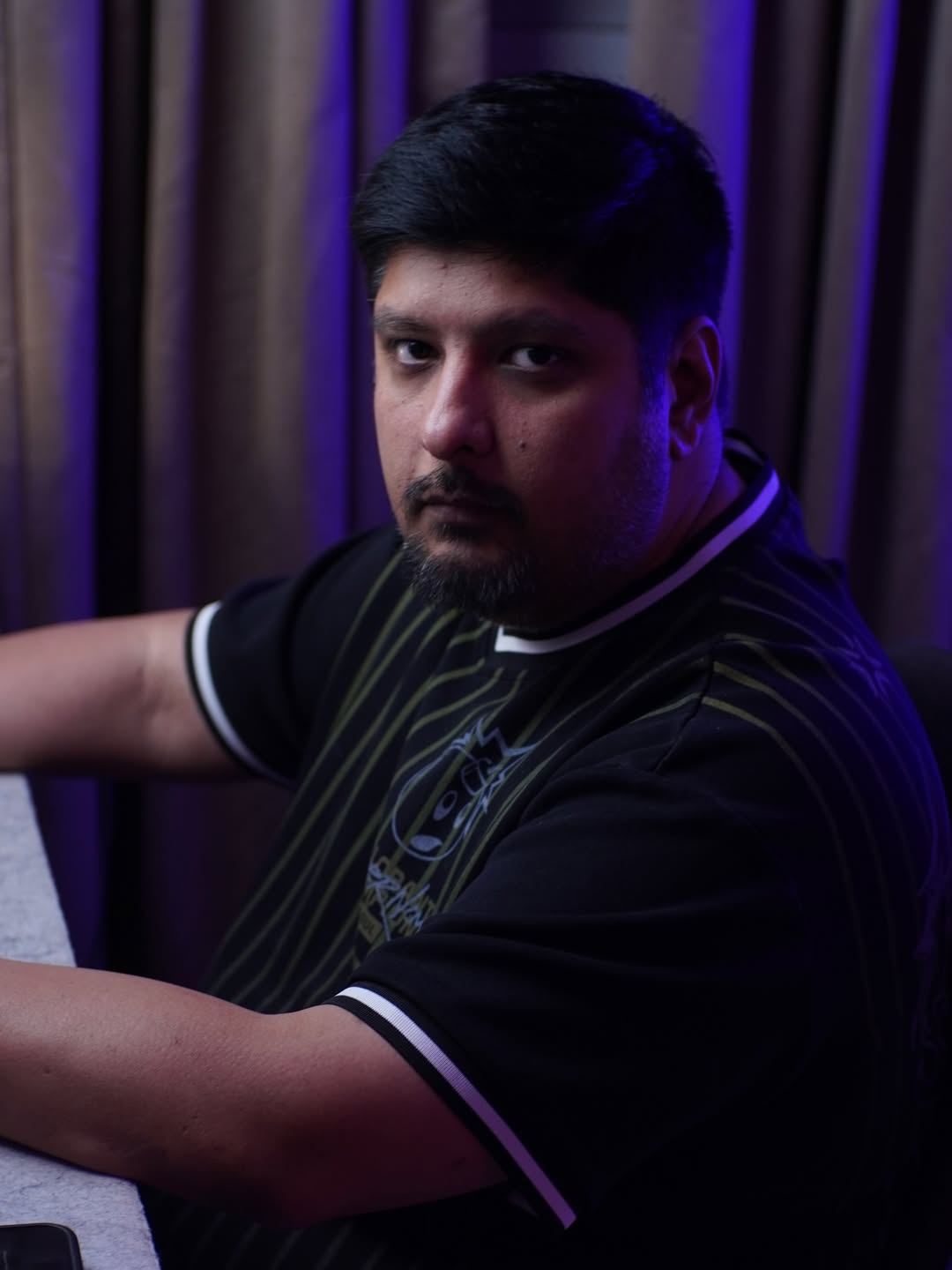 Rahul Hinduja, tech creator, in studio